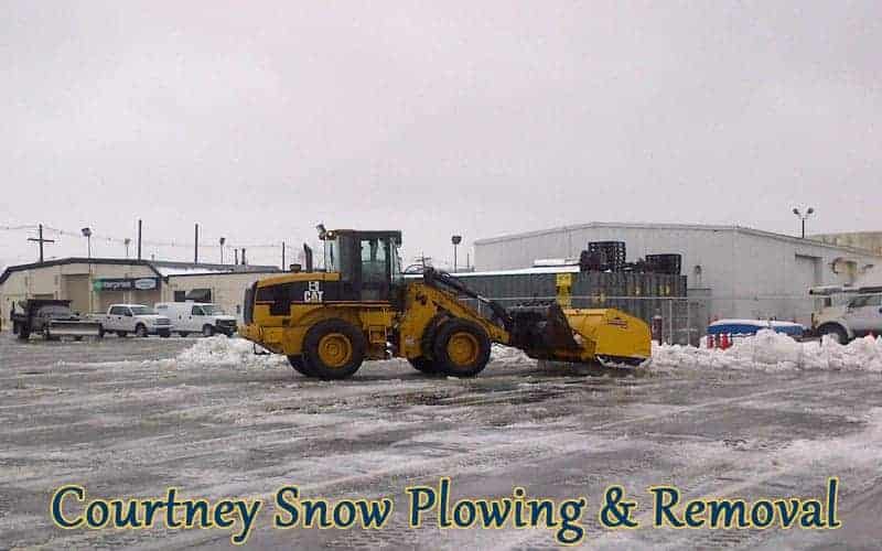 Commercial Snow Plowing by Courtney Services Inc.