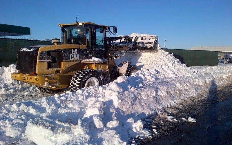 Commercial Snow Plowing by Courtney Services Inc.