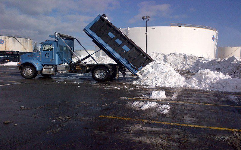 Commercial Snow Plowing by Courtney Services Inc.